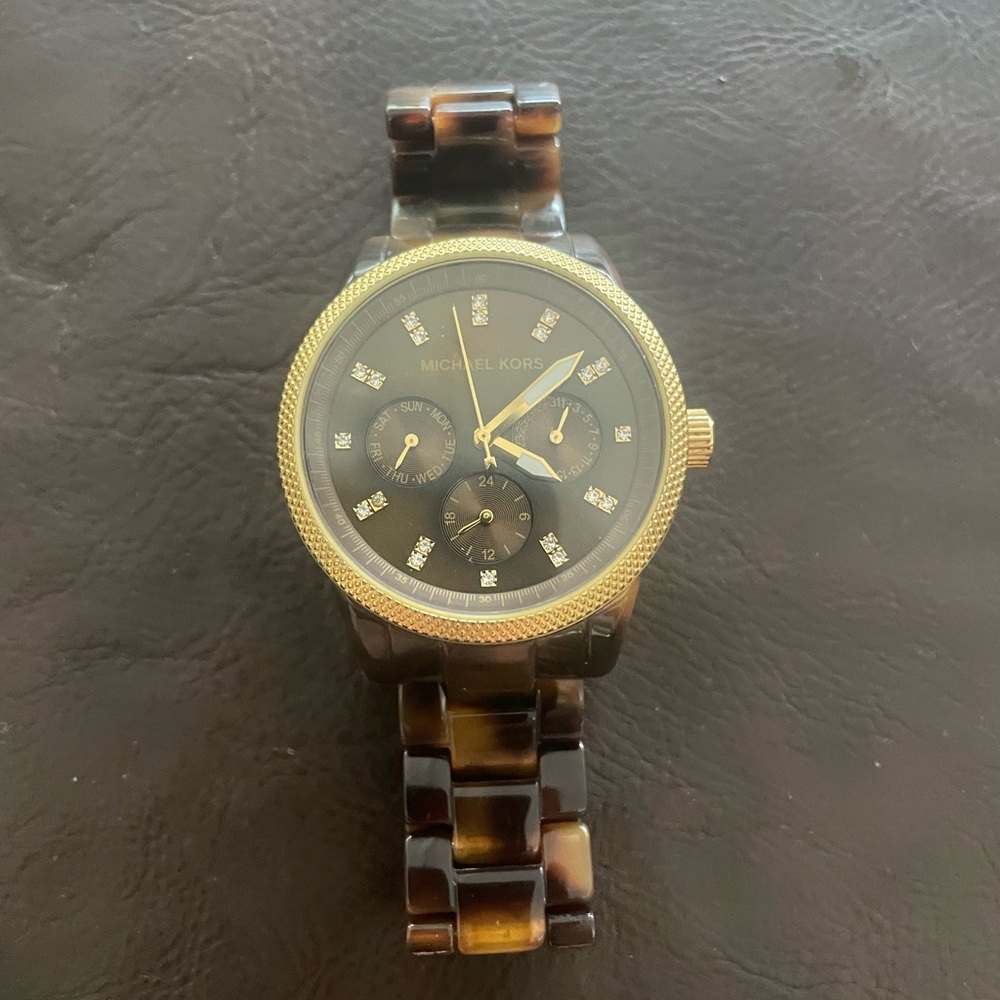 Michael Kors tortoise like watch